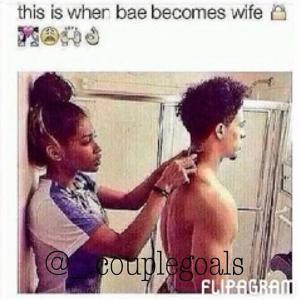 This is when bae becomes wife