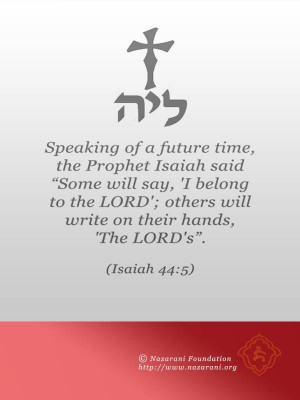 Speaking of a future time, the Prophet Isaiah said, 