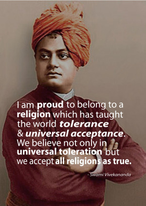 ... Religion Which Has Taught The World Tolerance & Universe Acceptance