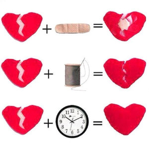 only time can heal a broken heart...