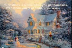 Homesickness Christmas quote by Carol Nelson.