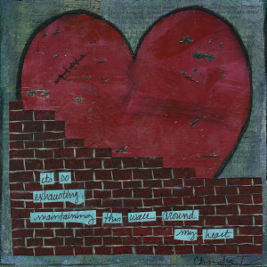 Brick Walls around Heart