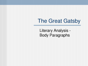 The Great Gatsby - Download Now PowerPoint1500