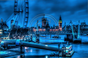... London Eye, Parliament - Big Ben, Festival Pier, Thames River London