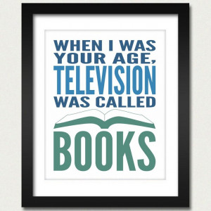 ... Poster / Book Poster / When I Was Your Age, Television Was Called