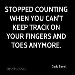 ... counting when you can't keep track on your fingers and toes anymore
