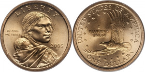 Sacagawea Small Dollar Present Coin Image Facts