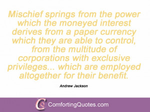 Quotes And Sayings By Andrew Jackson