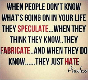 Speculation.. Tisk tisk..