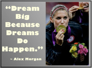 Alex Morgan Olympic Soccer Gold Medal Photo Quote Wall Art Mini Poster ...