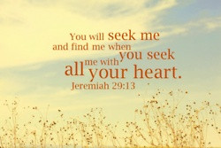seek God
