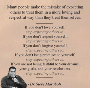 If You Don’t Love Yourself Stop Expecting Others to