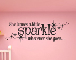 ... Art Quotes Decal Sticker Perfect above crib nursery little girl room