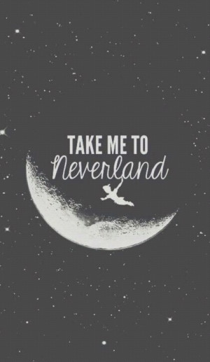 moon, neverland, peter pan, quote, quotes, wallpaper