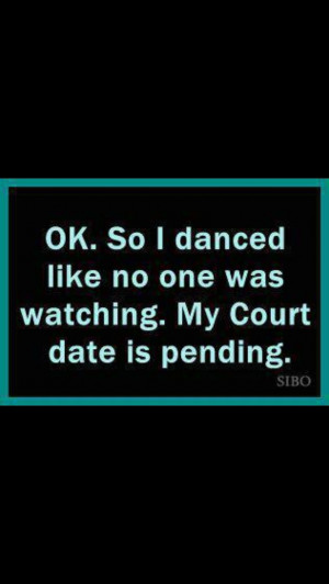 dancing...not really