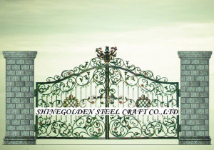 GYD-15G0280 A New high quality hand-made iron villa gate luxury ...