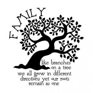NEW Family Like Branches On A Tree We All Grow In Different Directions ...