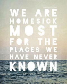 typography, coast line, quote, landscape, summer, - Homesick - 8x10 ...