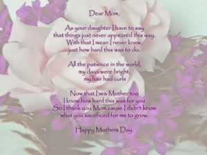 daughter poems from a mother