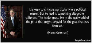 Norm Coleman Quote
