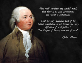 John Adams Laws Not Men Poster