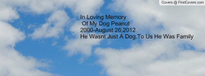 in loving memory of my dog peanut2000-august 26 , Pictures , 2012he ...