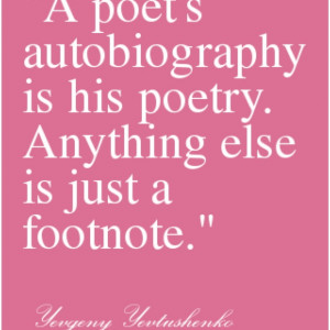 Poet's autobiography #Poetry