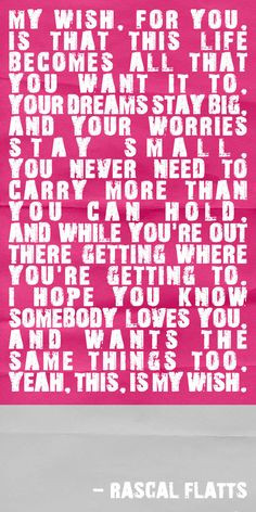 This is the song I left for my daughter in her dorm room at her first ...