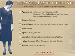 stewardess learn about stewardess requirements in 1950