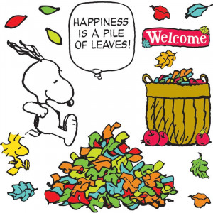 Peanuts® Happiness Is A Pile Of Leaves Bulletin Board Set