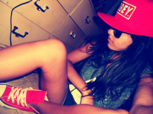cap, girl, obey, swag