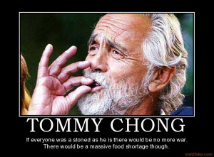 Tommy Chong Smoking Weed