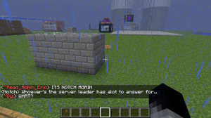 Notch On My Minecraft Server