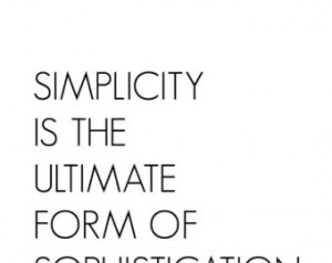 Simplicity Quote Typography Print