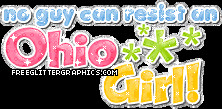 Ohio Girl Glitter Graphic