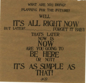 pages from BE HERE NOW by Ram Dass