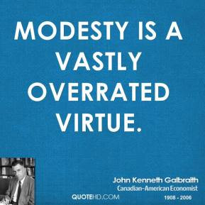 Modesty should be typical of the success of a champion.