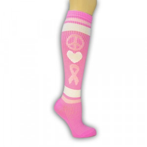 ... Breast Cancer Awareness Knee High Socks Sports Teams Relay Life Walk