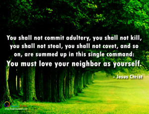 Love Your Neighbor as Yourself Bible Verse
