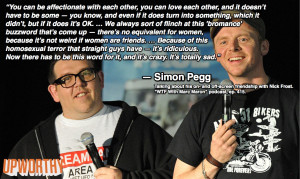Simon Pegg And Nick Frost Bromance