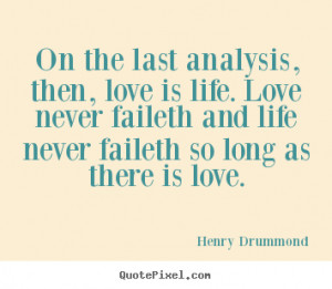 Henry Drummond Love Print Quote On Canvas