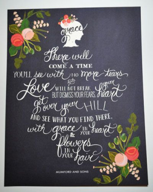 About Love and GraceMumford & Sons Quote 11 x 14 by firstsnowfall, $46 ...