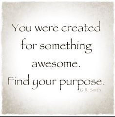 ... find your purpose more awesome finding quotes ii you were created