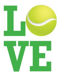 Tennis LOVE - Cute Print. More