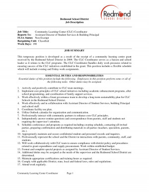 elementary school principal resume