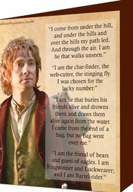 Bilbo introducing himself to Smaug