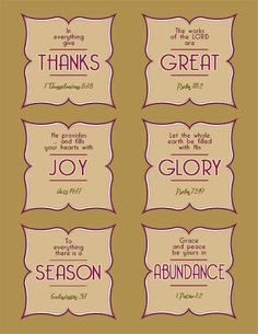 ... artist Jeanne Winters: Fall Scripture Cards - FREE Printable! More