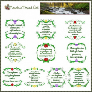 Family quotes different quotes on daughter in simple irish leafs paper