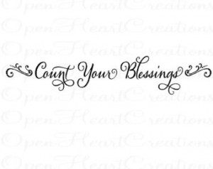 Blessings Wall Decal - P icture Photograph Family Entryway Wall Quote ...