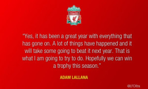 Adam Lallana on how LFC can change their fortunes